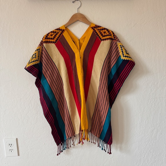 Handmade Pancho Top from Pacha Mama in Sayulita, Mexico - Picture 4 of 4